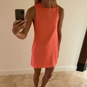 Naven pink mini dress with racing stripe